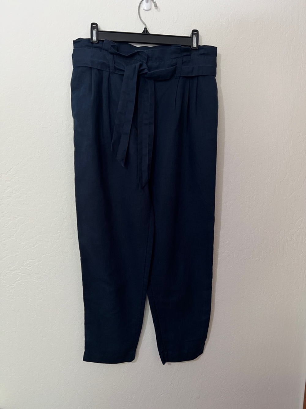 Monsoon Navy Paperbag Waist Chinos
